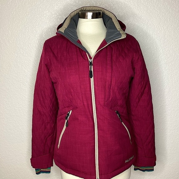BOULDER GEAR SIZE XL CRANBERRY GIRLS JUNIORS INSULATED JACKET OUTDOOR SNOW GUC - Picture 1 of 12